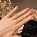 Mogna Mart™ Dainty Gold Floral Vine Crystal Ring