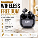 MognaMart™ True Wireless Bluetooth 5.3 Earbuds – Compact Earphones with LED Power Display & 30H Playtime