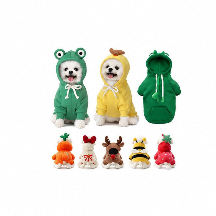 Mogna Mart™ Cute Fruit Dog Clothes - Winter Warm Fleece Puppy & Cat Hoodie Outfit