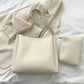VELORA™ Minimalist Leather Tote & Pouch Combo Set