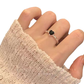 VELORA™ Minimalist Black Heart Zirconia Ring