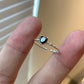 VELORA™ Minimalist Black Heart Zirconia Ring