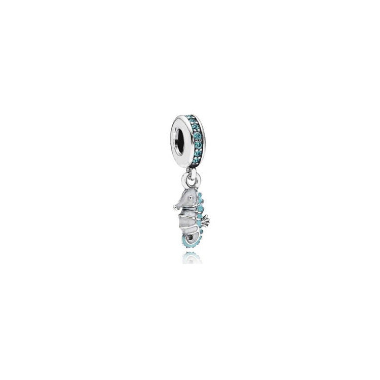 Mogna Mart™ 925 Sterling Silver Ocean Seahorse Dangle Charm Bead