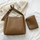 VELORA™ Minimalist Leather Tote & Pouch Combo Set