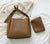 VELORA™ Minimalist Leather Tote & Pouch Combo Set