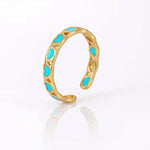 Mogna Mart™ Glow-in-the-Dark Silver Heart Adjustable Ring