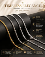 Mogna Mart™ Stainless Steel Rope Chain Necklace