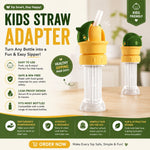 MognaMart™ Kids Straw Adapter Top – Universal Spill-Proof Bottle Sipper Cap