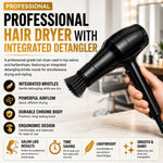 MognaMart™ Universal Hair Dryer Brush Attachment – Soft Bristle Nozzle for 4–5.5cm Barbershop Blow Dryers