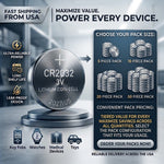 MognaMart™ CR2032 3V Lithium Coin Cell Batteries | 5, 10, 20 & 50 Pack